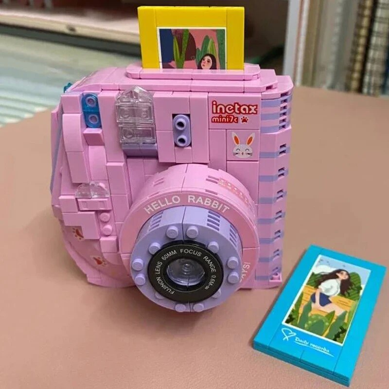 Lezi 00908 Digital Instant Polaroid Camera Pink Rabbit Photo Machine