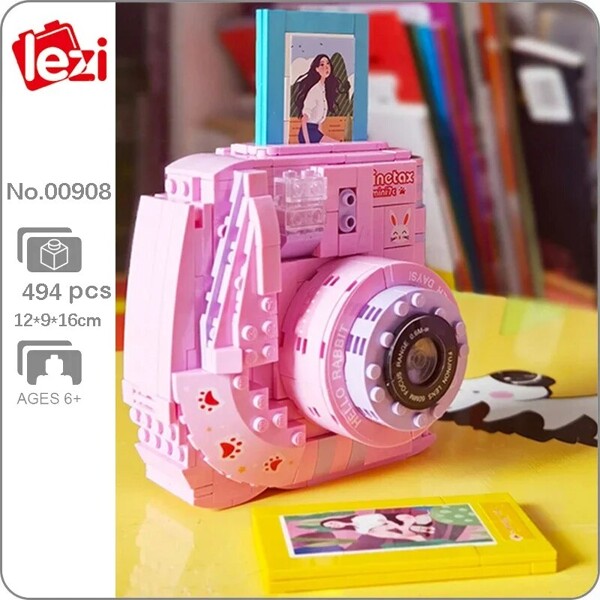 Lezi 00908 Digital Instant Polaroid Camera Pink Rabbit Photo Machine