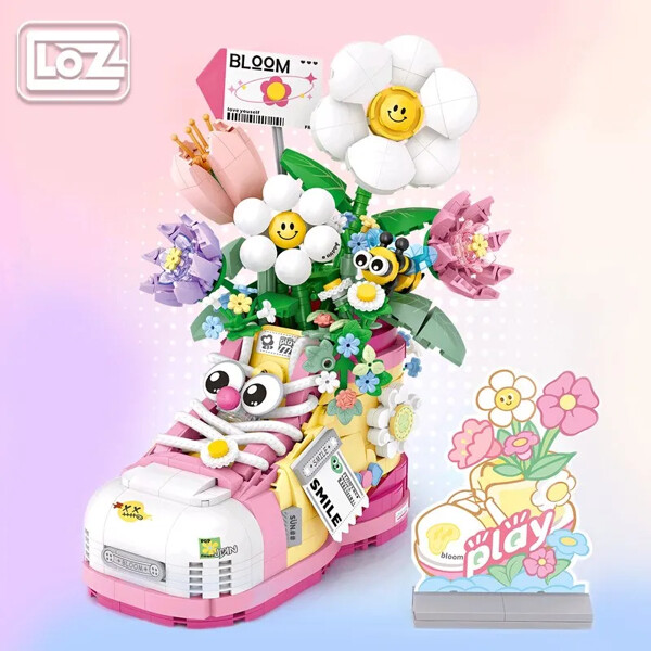 Loz 1350-1351 Shoes Crocs Flowers