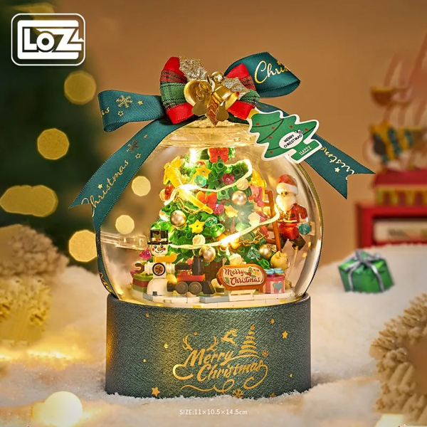 Loz 1303-1306 Christmas Crystal Ball Landscaping