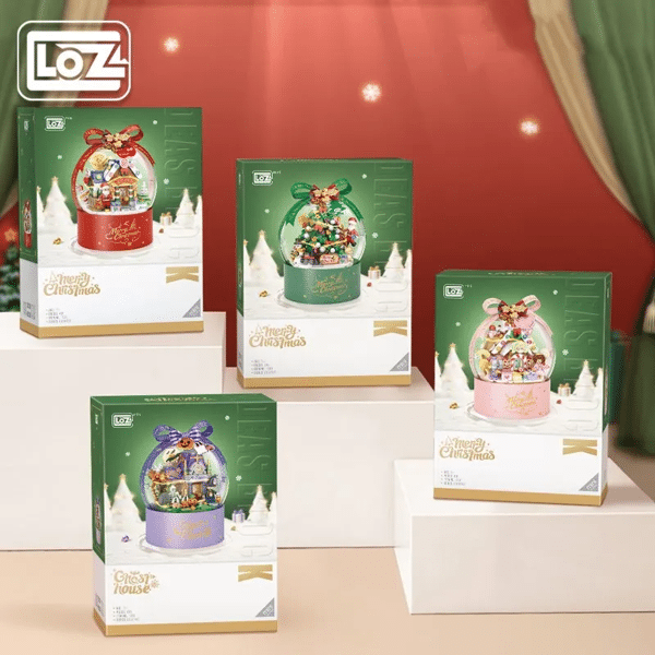 Loz 1303-1306 Christmas Crystal Ball Landscaping