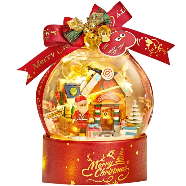 Loz 1303-1306 Christmas Crystal Ball Landscaping