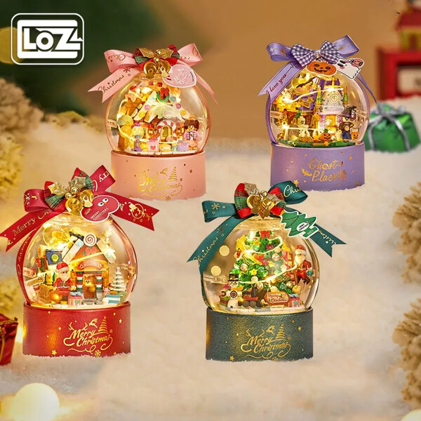 Loz 1303-1306 Christmas Crystal Ball Landscaping