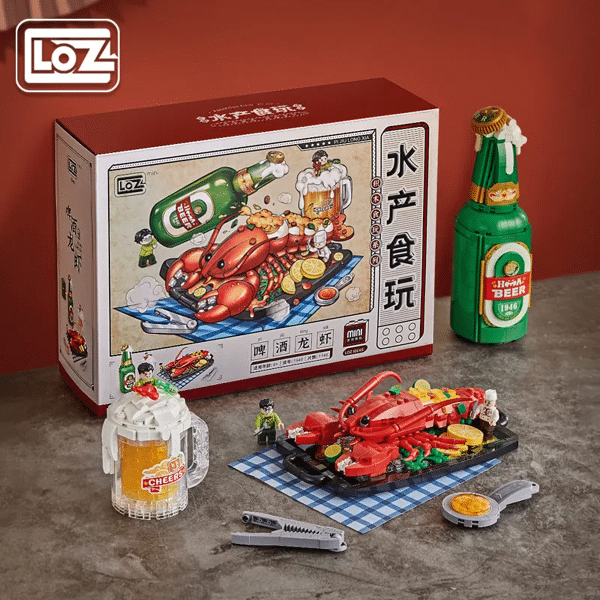 Loz 1945 - 1946 Red Paste Hairy Crabs Beer Crayfish