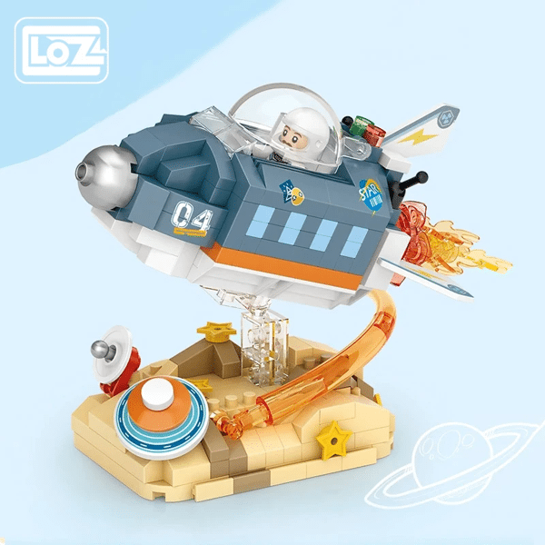 Loz 8827-8830 Astronaut Spacecraft Rocket