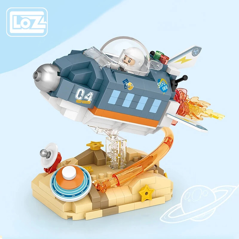 Loz 8827-8830 Astronaut Spacecraft Rocket