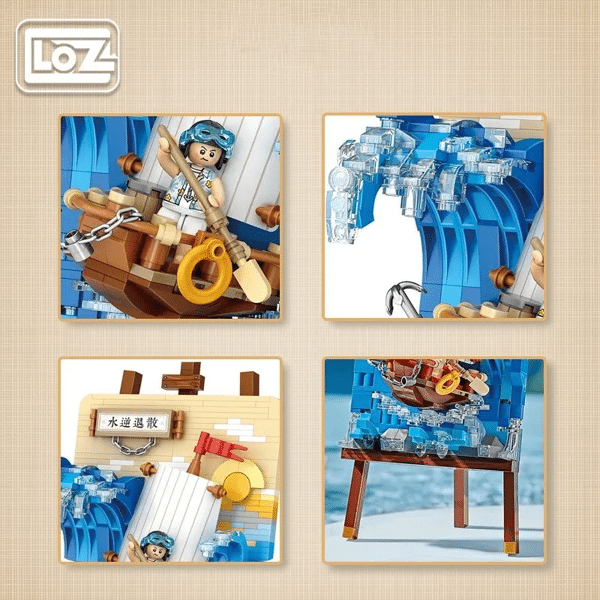 Loz 1280 Stereograph Series Water Reverse Retreat