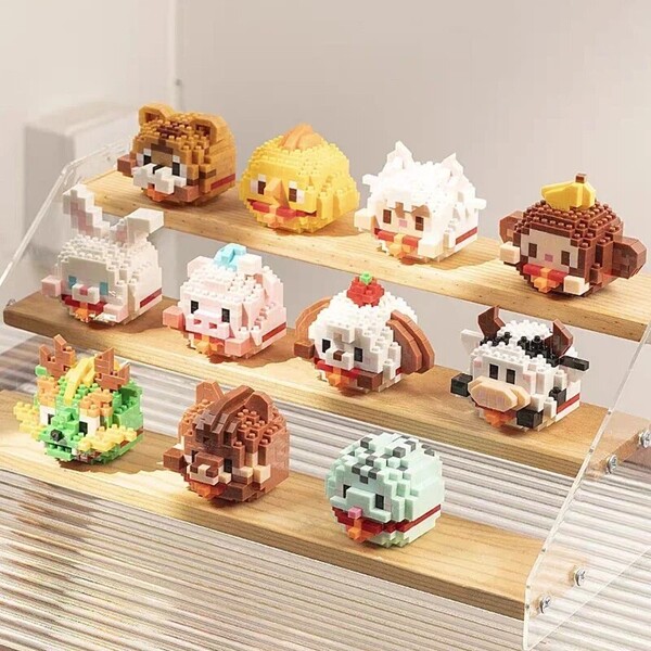 MK K110-K121 Zodiac Daruma Mouse Tiger Rabbit Dragon Snake Horse Monkey Pig