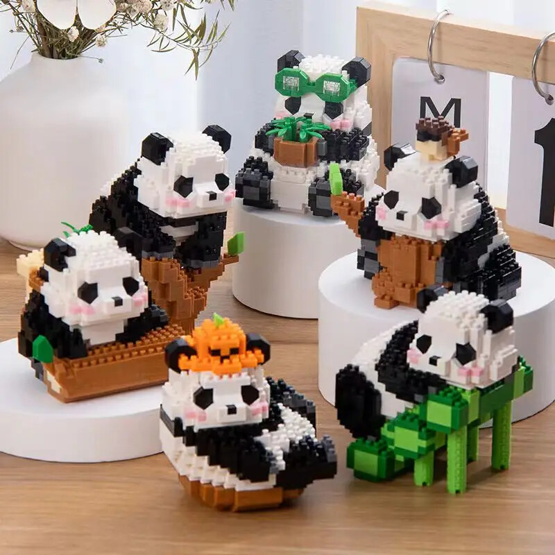 Mini Panda Micro Building Blocks