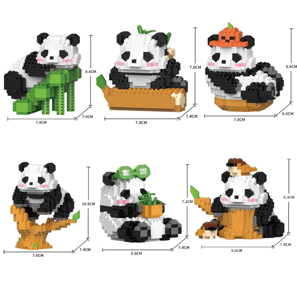 Mini Panda Micro Building Blocks