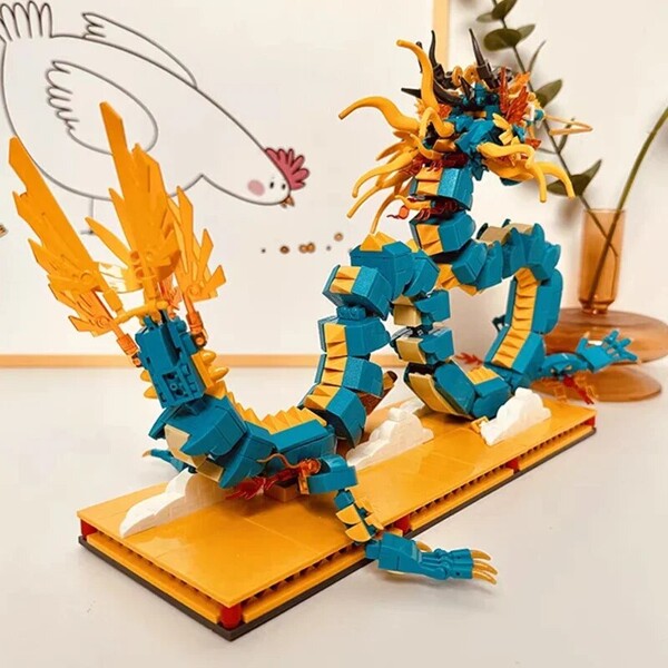 WLCX 2158 Chinese Dragon King Of The Eastern Sea Loong Cloud Monster