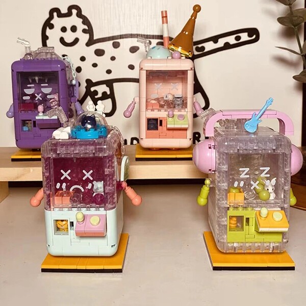 WLCX 2096-2099 Playground Ice Cream Mint Sundae Music Clip Doll Machine Catcher Cat
