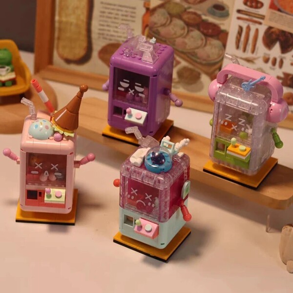WLCX 2096-2099 Playground Ice Cream Mint Sundae Music Clip Doll Machine Catcher Cat