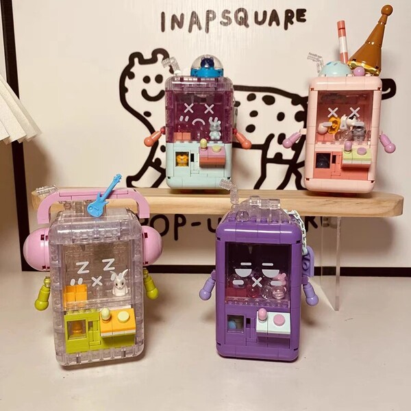 WLCX 2096-2099 Playground Ice Cream Mint Sundae Music Clip Doll Machine Catcher Cat