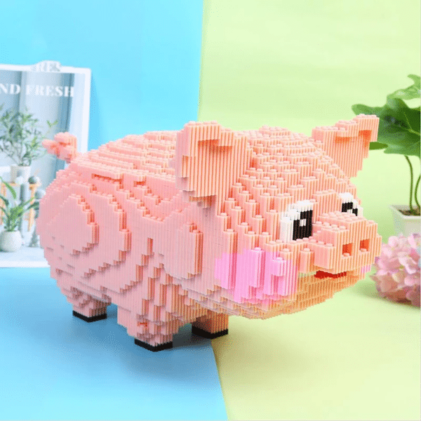XZ 7023 Pink Pig Swine Stand Pet