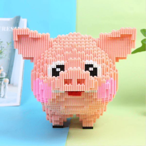 XZ 7023 Pink Pig Swine Stand Pet