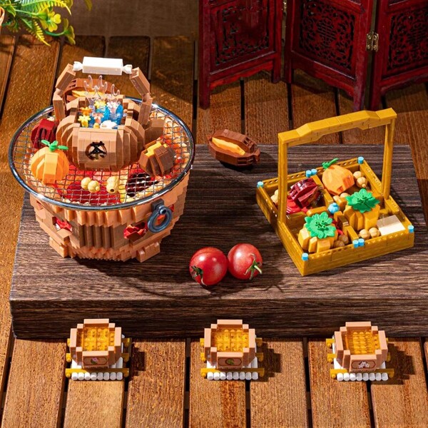 YKO 2236 Stove Afternoon Tea Teapot Food Hamper Teacup Orange Light