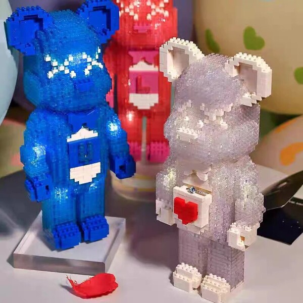 YKO 2181-2185 Love Crystal Bear Heart Drawer Pet