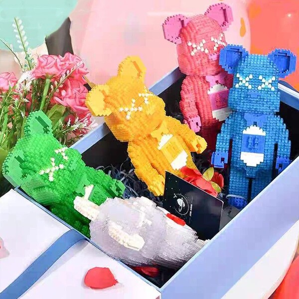 YKO 2181-2185 Love Crystal Bear Heart Drawer Pet