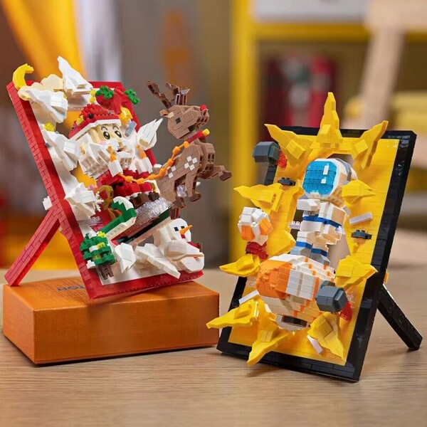 YKO 1162-1165 Space Astronaut Rocket Cupid Bear Ultraman Christmas Santa Claus Photo Frame