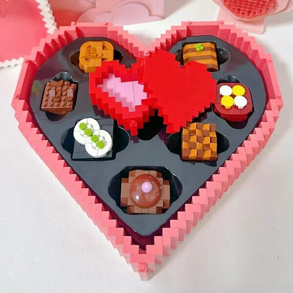 YP 6919 Wedding Love Sweet Heart Chocolate Bow Star Storage Case