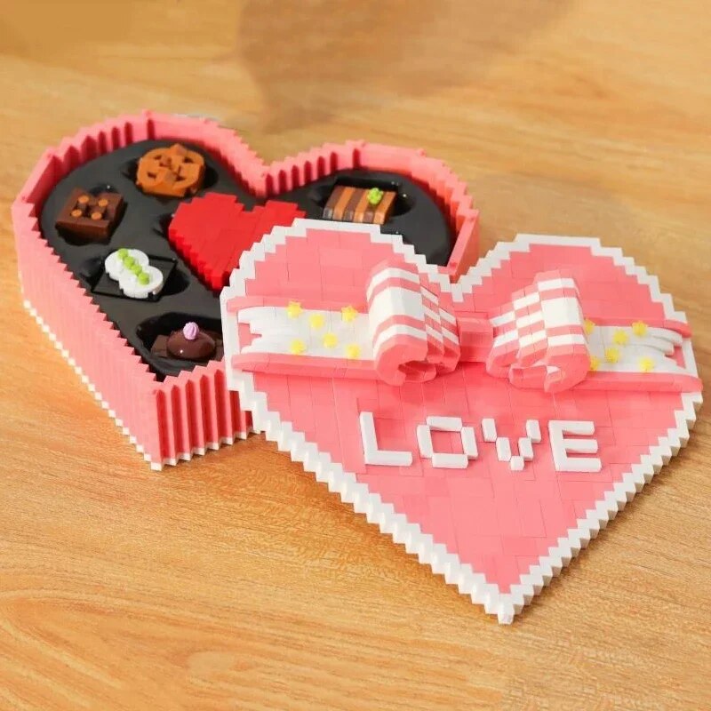 YP 6919 Wedding Love Sweet Heart Chocolate Bow Star Storage Case