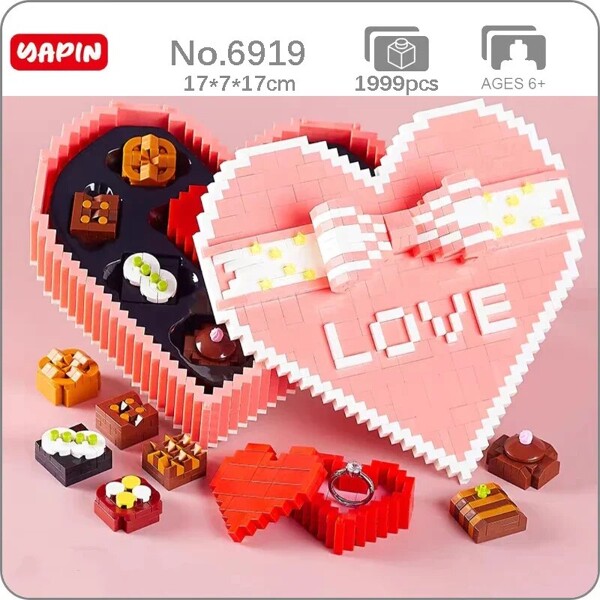 YP 6919 Wedding Love Sweet Heart Chocolate Bow Star Storage Case