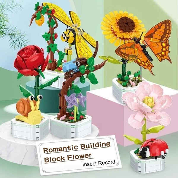 Zuanma 103A-103G DIY Butterfly Insect Potted Plant Bonsai Flower