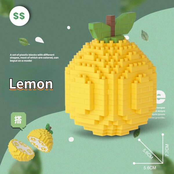 Lemon Banana Peach Avocado Watermelon Orange Durian Fruit Simulation