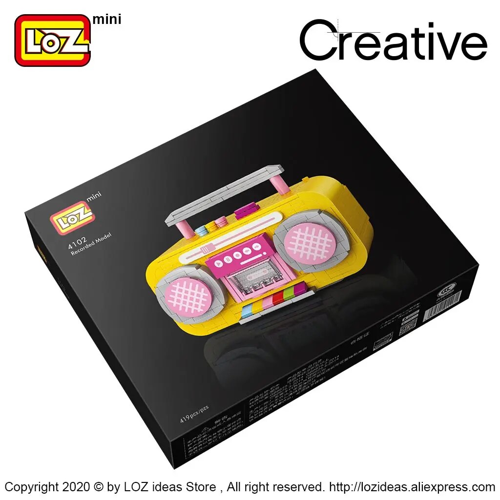 LOZ 4102 Yellow Radio Recorder CP Model