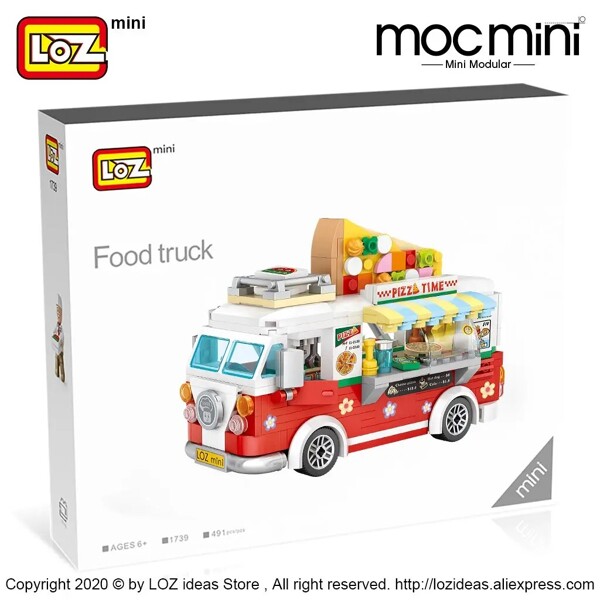 LOZ 1739-1740 Pizza Cart Coffee Cart
