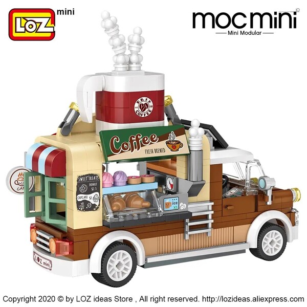 LOZ 1739-1740 Pizza Cart Coffee Cart