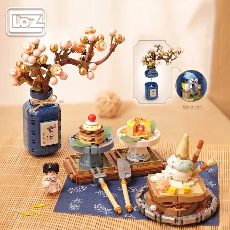 Loz 1388-1391 Stove Tea Cooking Candy Snacks Food Decoration