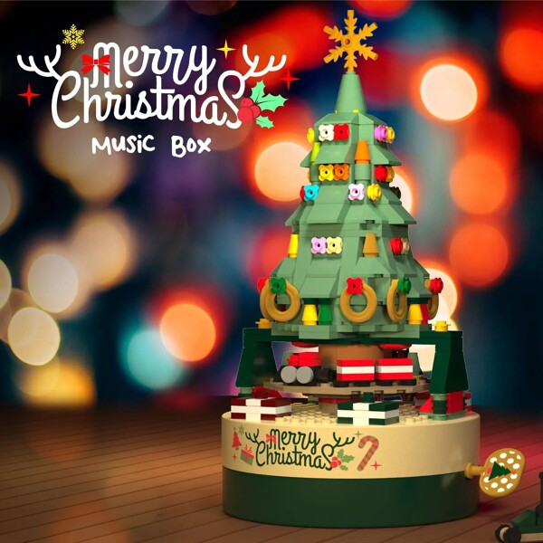 Forange FC6004 Merry Christmas Lighting Tree Music Boxes Decoration
