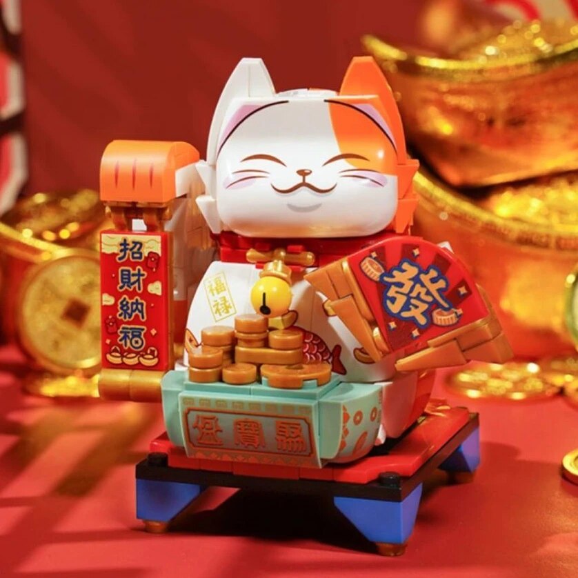 QMAN K19902 Good Luck Lucky Cat