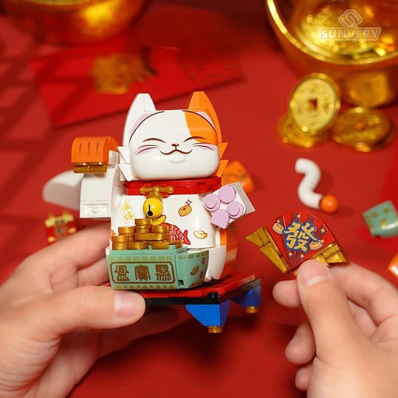 QMAN K19902 Good Luck Lucky Cat