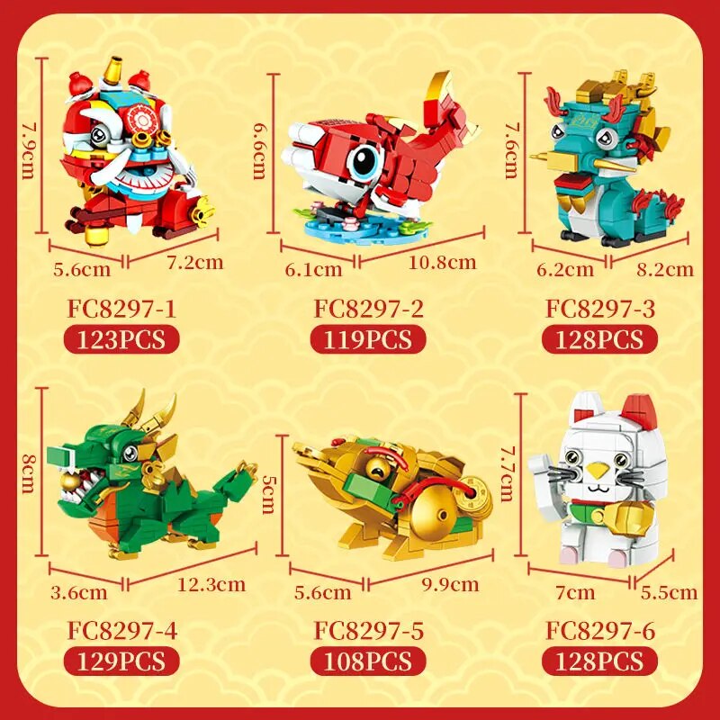 Forange FC8297 Lucky China New Year Dragon