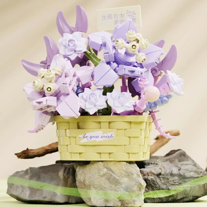 Potted Flower Basket Creative Bonsai Plant