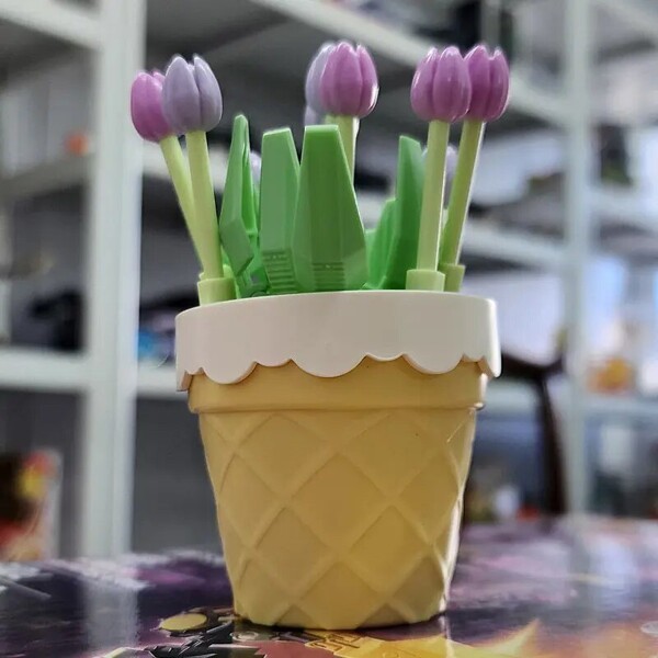 SEMBO 611057- 611064 Tulip Potted Plant Flower Set