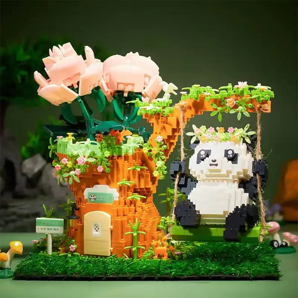 Panda Swing Pen Holder Decoration