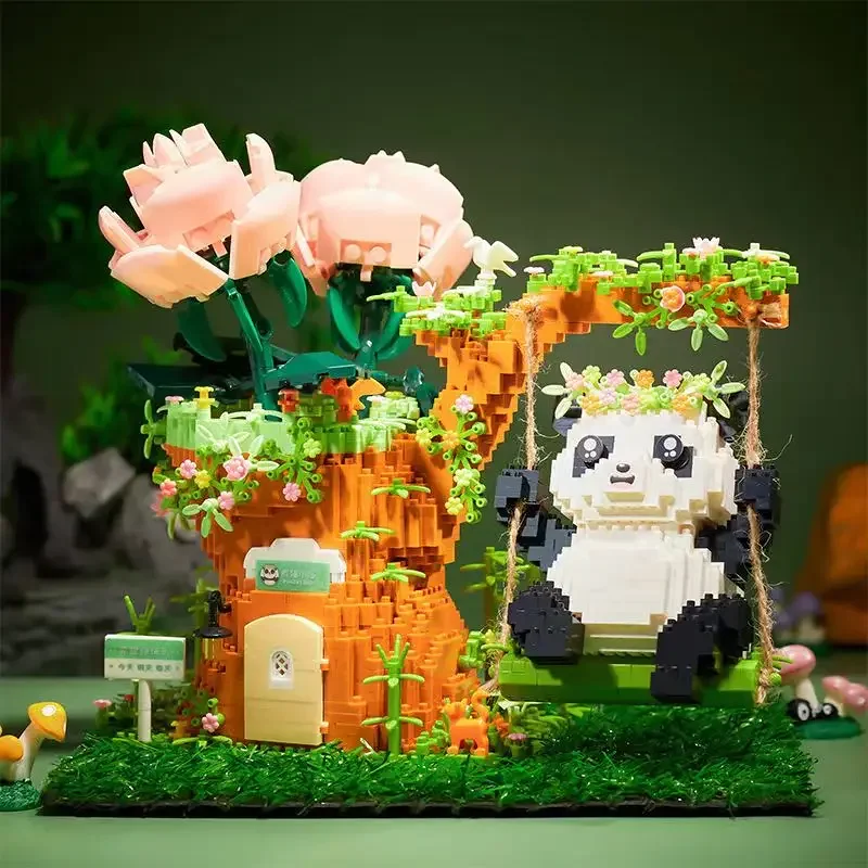 Panda Swing Pen Holder Decoration