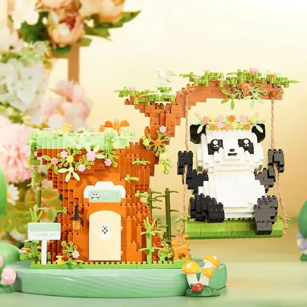 Panda Swing Pen Holder Decoration