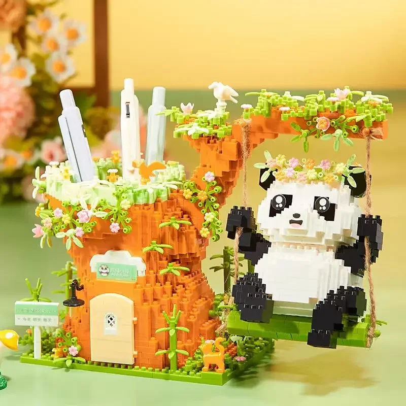 Panda Swing Pen Holder Decoration