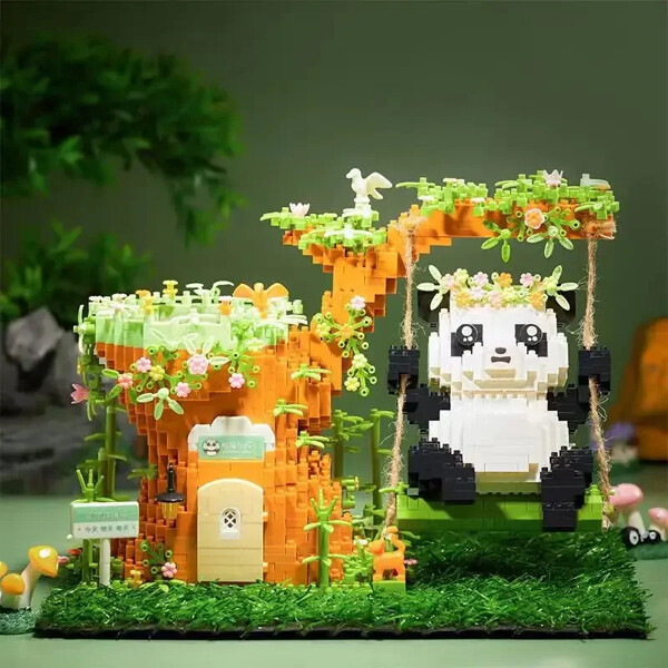 Panda Swing Pen Holder Decoration