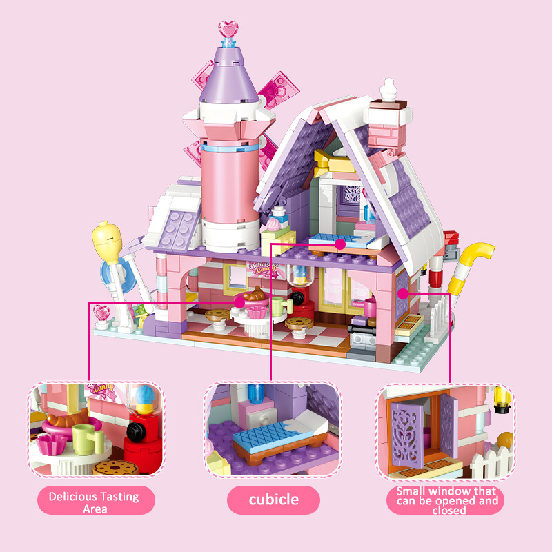 Gudi 52007-52008 Fairy Tale Cafe Dream Candy House