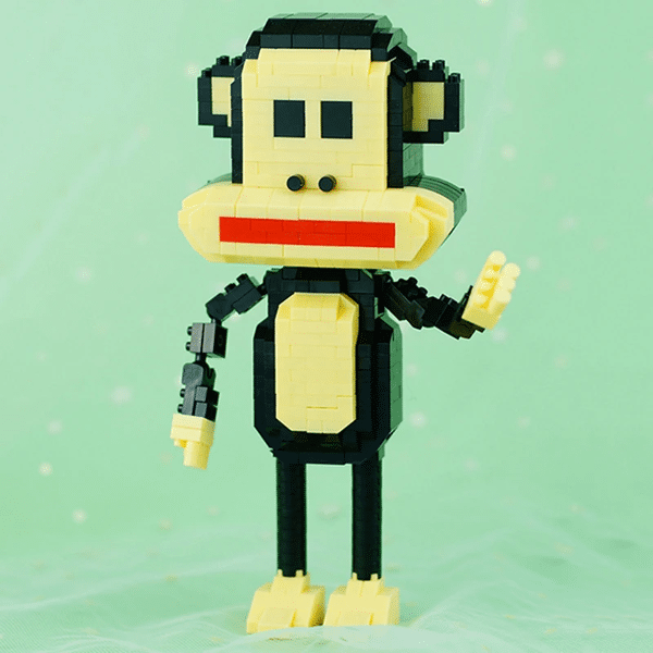 LOZ 9202 Forest Monkey Gorilla Stand Wild Pet