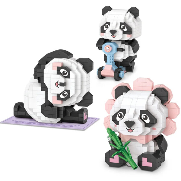 Loz 8601-8828 Cute Panda Dessert Electrical Mini Devices