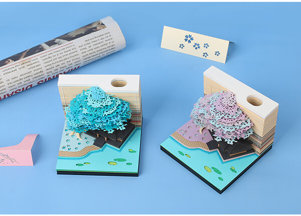 Tree House Omoshiroi Block 3D Memo Pad