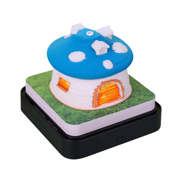 Omoshiroi Block 3D Memo Pad Paper Model with Led Light