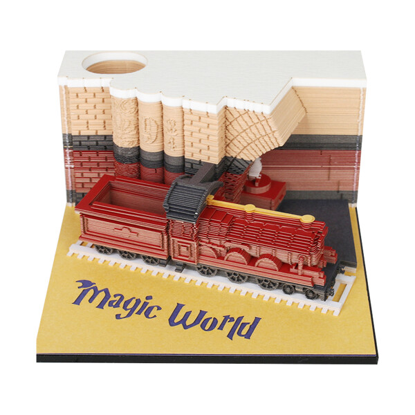Magic World 9 3 /4 Omoshiroi Block 3D Memo Pad Paper Model